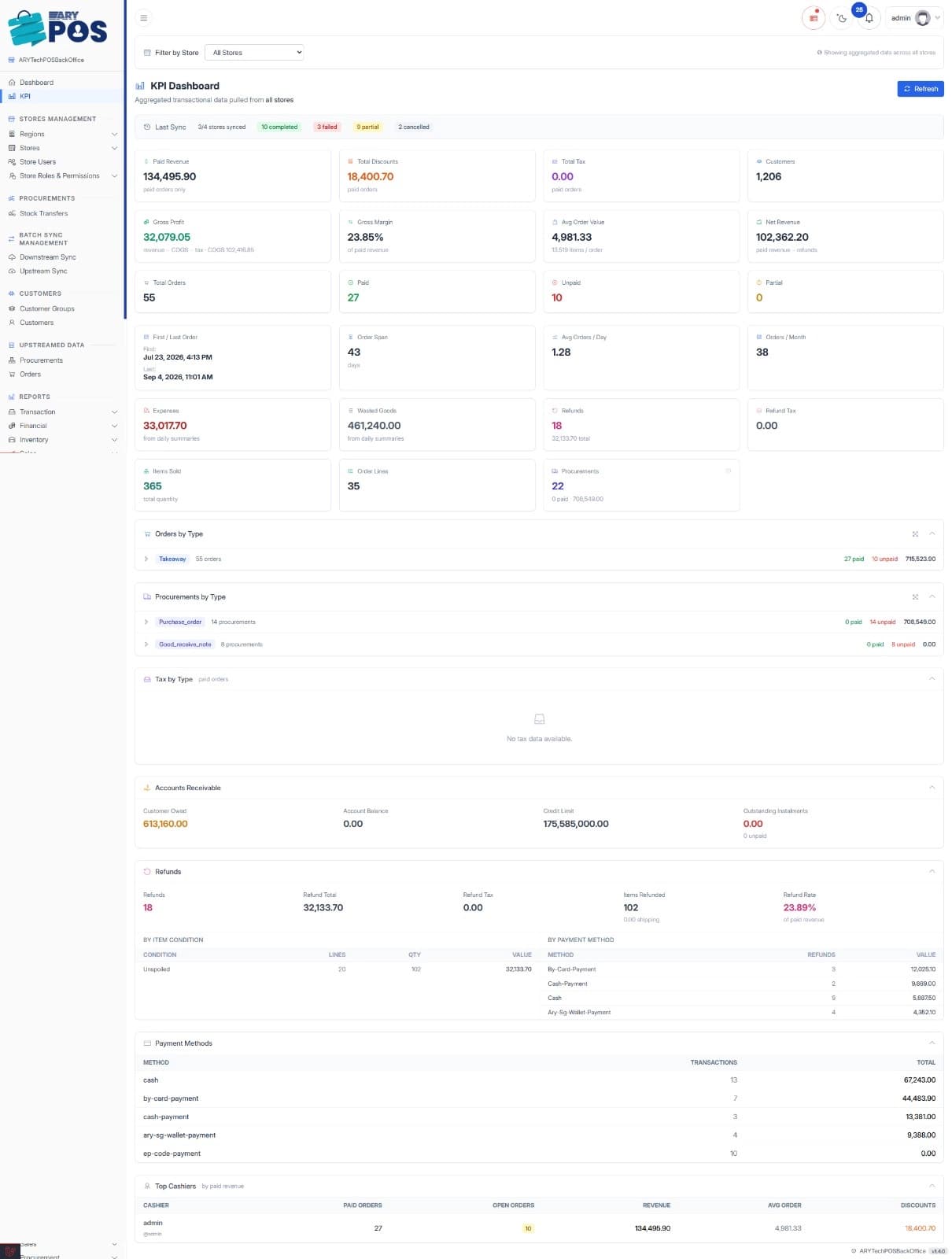 POS screenshot