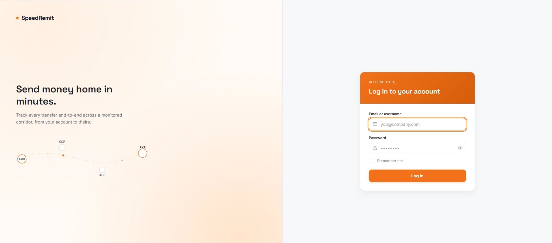 SpeedRemit screenshot